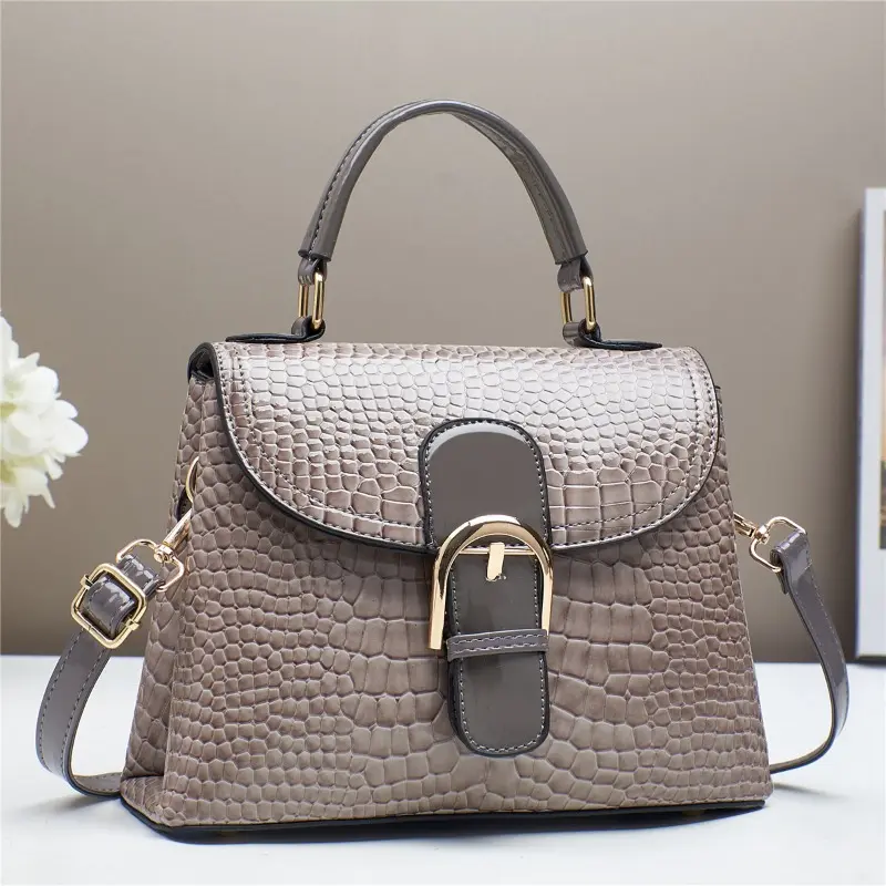 Luxury Designer Brand Temperament Women's Bag New High Quality Shoulder Crossbody Bag Women's Alligator Pattern Pillow Handbag