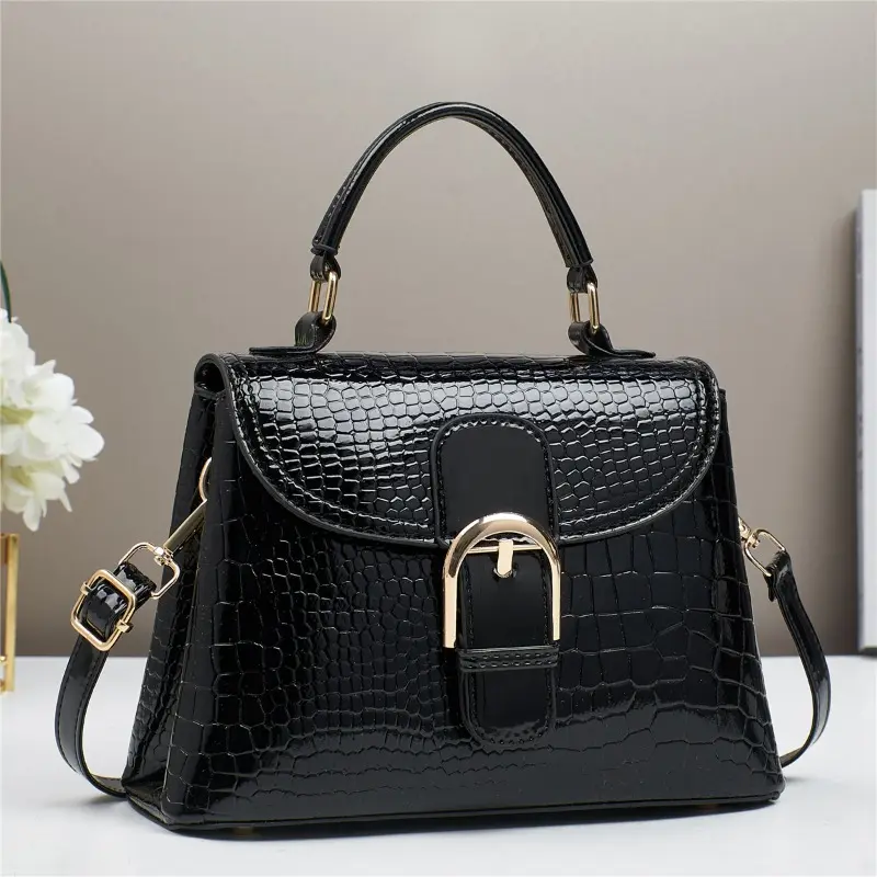 Luxury Designer Brand Temperament Women's Bag New High Quality Shoulder Crossbody Bag Women's Alligator Pattern Pillow Handbag
