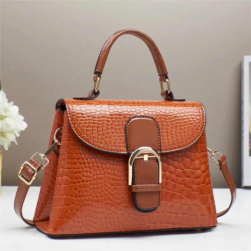 Luxury Designer Brand Temperament Women's Bag New High Quality Shoulder Crossbody Bag Women's Alligator Pattern Pillow Handbag
