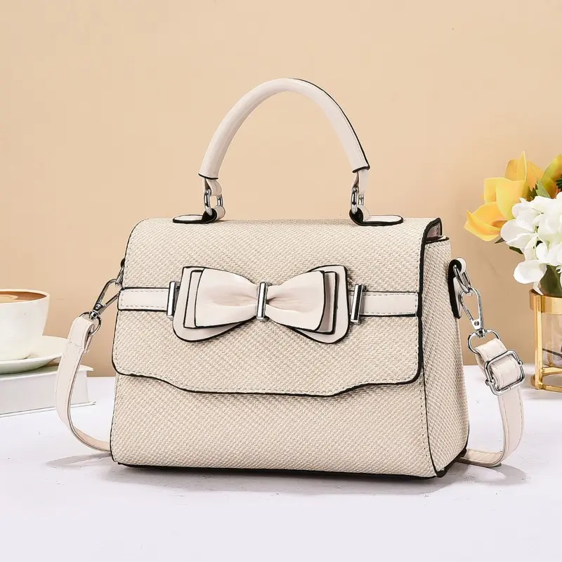 Elegant Butterfly Knot Handbag Women's Unique Design Shoulder Bags New Womens Crossbody Bag Cute and Fresh Small Square Bag