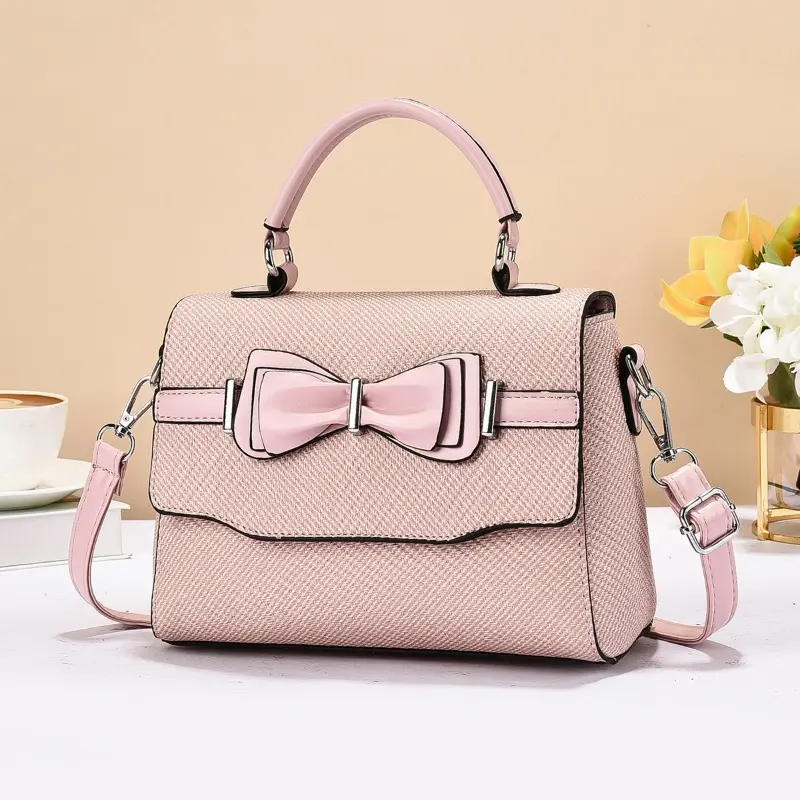 Elegant Butterfly Knot Handbag Women's Unique Design Shoulder Bags New Womens Crossbody Bag Cute and Fresh Small Square Bag