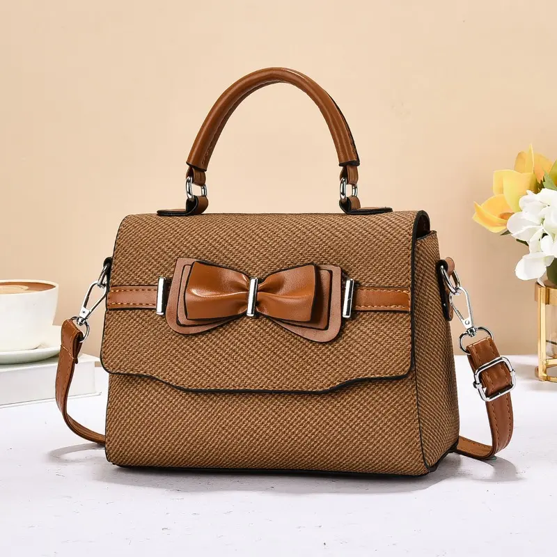 Elegant Butterfly Knot Handbag Women's Unique Design Shoulder Bags New Womens Crossbody Bag Cute and Fresh Small Square Bag