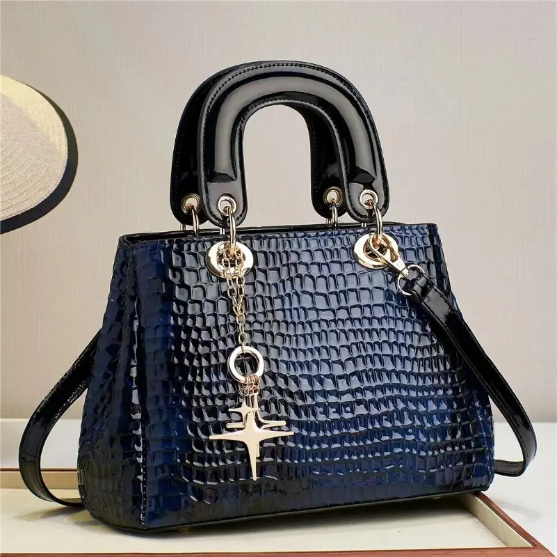 New Fashion Women's One Shoulder Crossbody Bag Versatile Handbag Crocodile Pattern Leather Ladies Casual Tote Bag women Bolsos