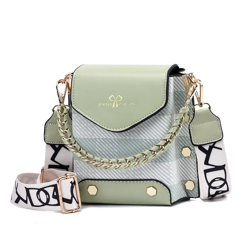 Summer Plaid Pattern Women's Wallet Phone Bag 2025 Fashion Lightweight Mini Crossbody Bag Ladies Vertical Square Shoulder Bags