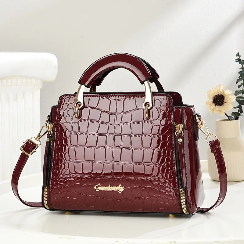 Fashionable Small Handbag Holiday Day Gift Women's Bag Polyester Fiber Interior Zipper Bag PU Leather Shoulder & Crossbody Bags