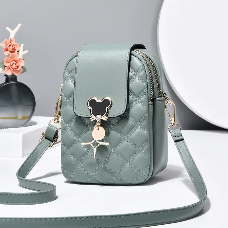 Casual Woman Small Bag 2025 New High Quali Single Shoulder Slant Cross Bags Faionable Soft Leather Women Crossbody Phone Bag