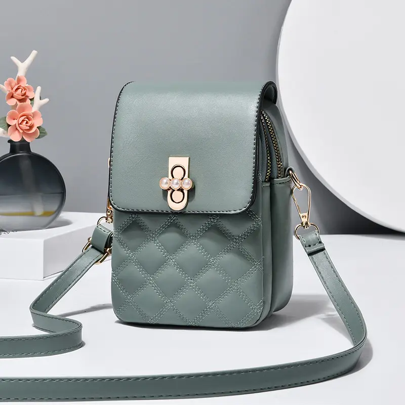 Casual Woman Small Bag 2025 New High Quali Single Shoulder Slant Cross Bags Faionable Soft Leather Women Crossbody Phone Bag