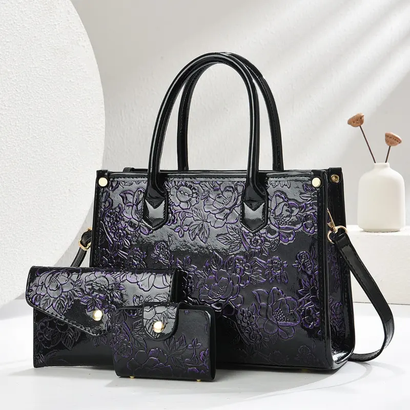 3Piece Set Luxury Casual Tote Women Bag High Quality Trendy Texture Ladies Hand Bags for Women Big Shoulder Crossbody Bags Sac