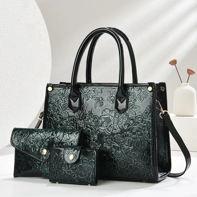 3Piece Set Luxury Casual Tote Women Bag High Quality Trendy Texture Ladies Hand Bags for Women Big Shoulder Crossbody Bags Sac