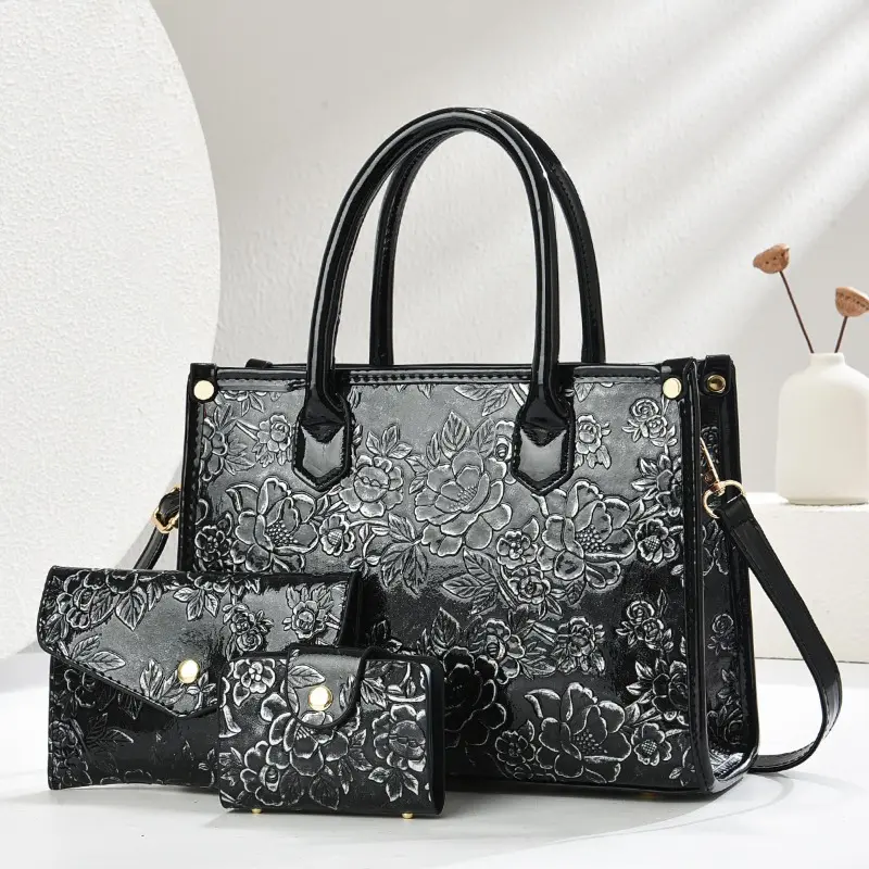3Piece Set Luxury Casual Tote Women Bag High Quality Trendy Texture Ladies Hand Bags for Women Big Shoulder Crossbody Bags Sac