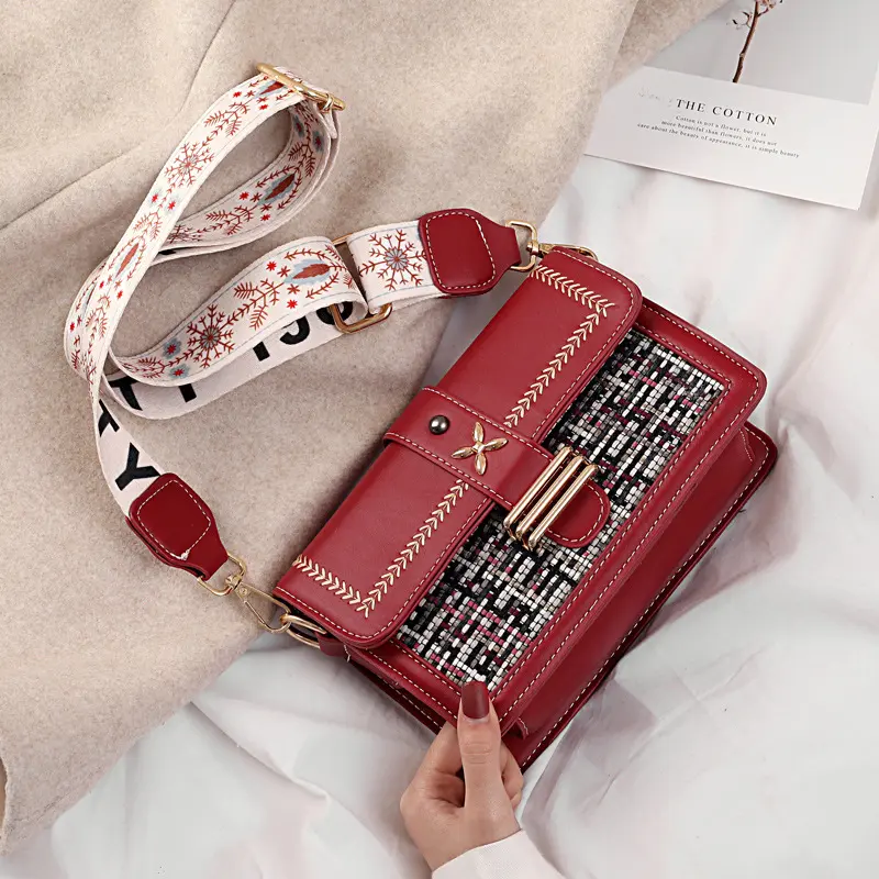 Women's Splicing Trendy Shoulder Bag High Quality Female Crossbody Messenger Sac Luxury Brand Designer Ladies Handbags