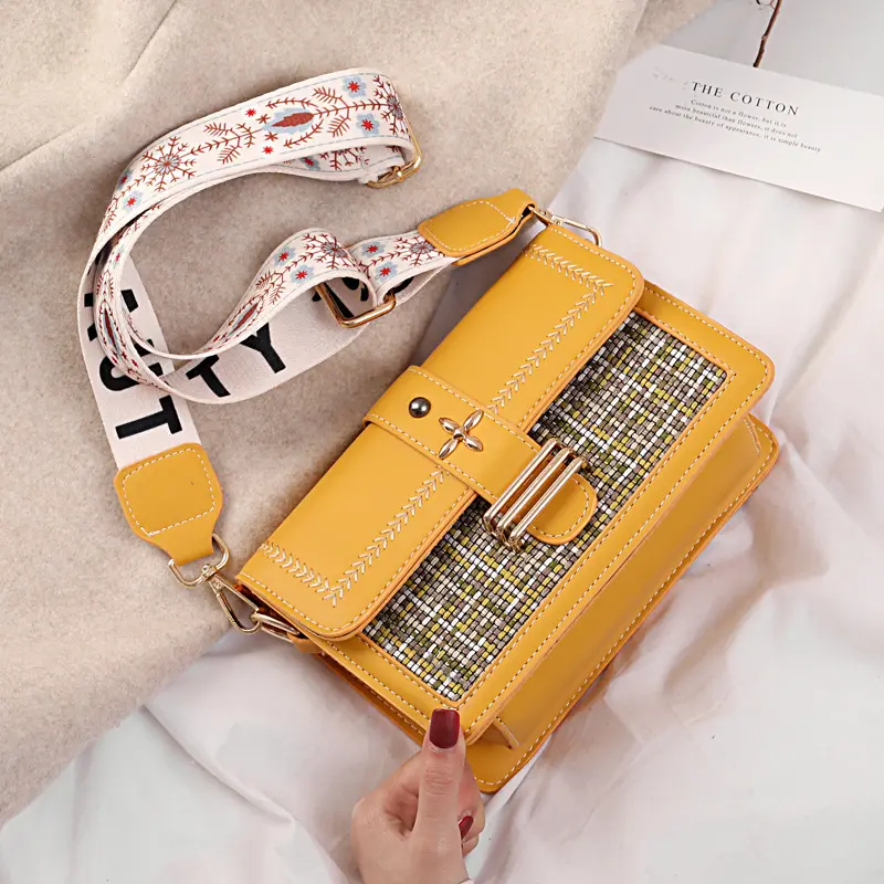 Women's Splicing Trendy Shoulder Bag High Quality Female Crossbody Messenger Sac Luxury Brand Designer Ladies Handbags