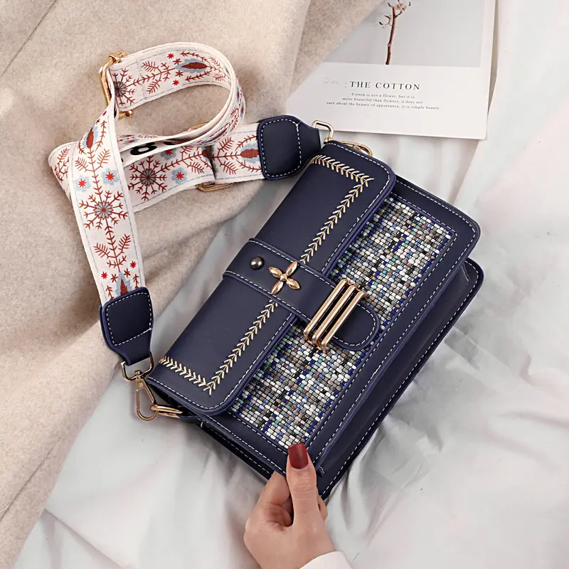 Women's Splicing Trendy Shoulder Bag High Quality Female Crossbody Messenger Sac Luxury Brand Designer Ladies Handbags