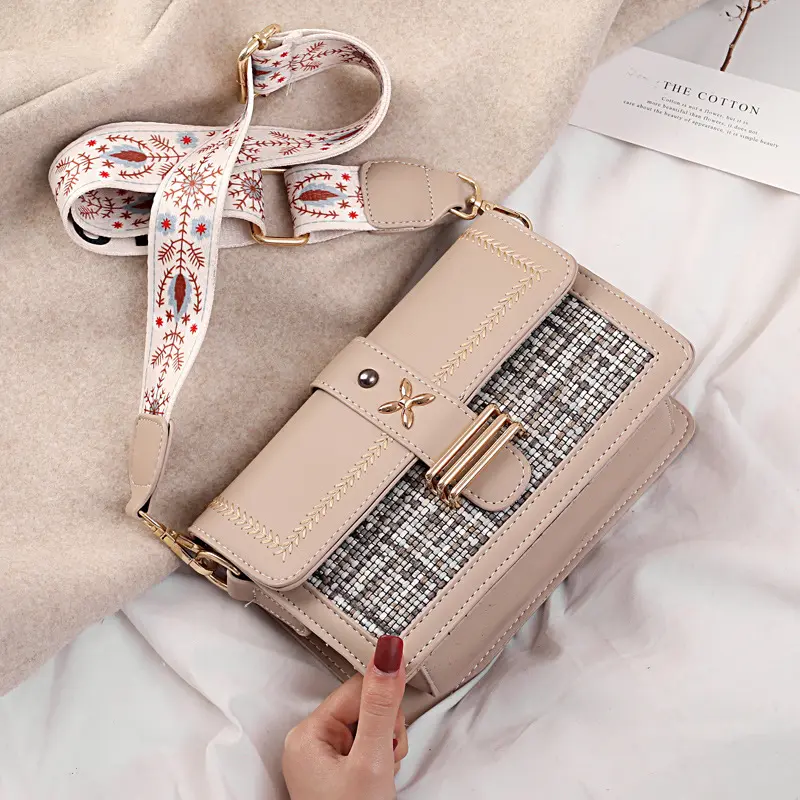 Women's Splicing Trendy Shoulder Bag High Quality Female Crossbody Messenger Sac Luxury Brand Designer Ladies Handbags