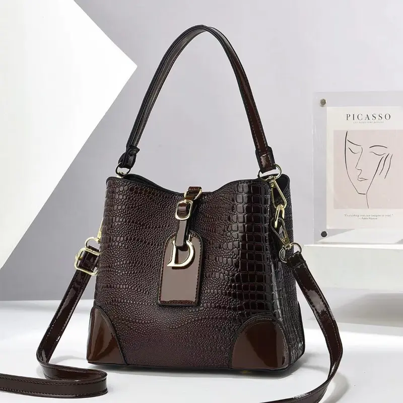 New Elegant Luxury Handbag Messenger Bucket Bag Fashion Handbags Wome's Designer High Quailty Shoulder Bags Tote Sac A Main