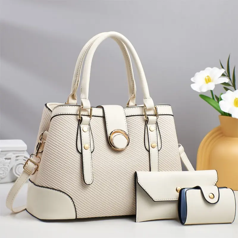 Luxury Designer 3Piece Set Handbags Women Bags Vintage Shoulder Bags for Women Ladies Commute Totes Sac Bolsa Feminina