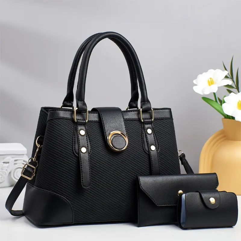 Luxury Designer 3Piece Set Handbags Women Bags Vintage Shoulder Bags for Women Ladies Commute Totes Sac Bolsa Feminina