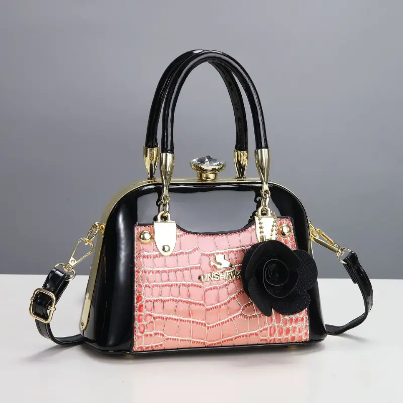 Summer New Elegant Metal Rhinestone Buckle Handbag Banquet Dress Daily One-shoulder Cross-body Fashion Craftsmanship Women's Bag