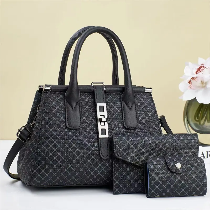 2025 New 3Piece Set Women Bag Handbag Fashion Shoulder Tote Bag Crossbody High Quality Daily Commuter Bag Women Sac A Main
