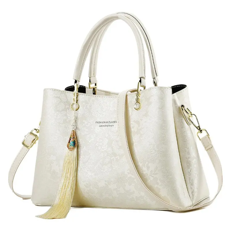 Fashion Luxury Designer Women's Crossbody Bag Print with Pendant Decor Tote Bag Large Capacity Handbag Ladies Messenger Bags Sac