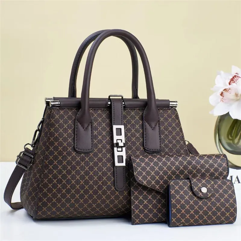 2025 New 3Piece Set Women Bag Handbag Fashion Shoulder Tote Bag Crossbody High Quality Daily Commuter Bag Women Sac A Main