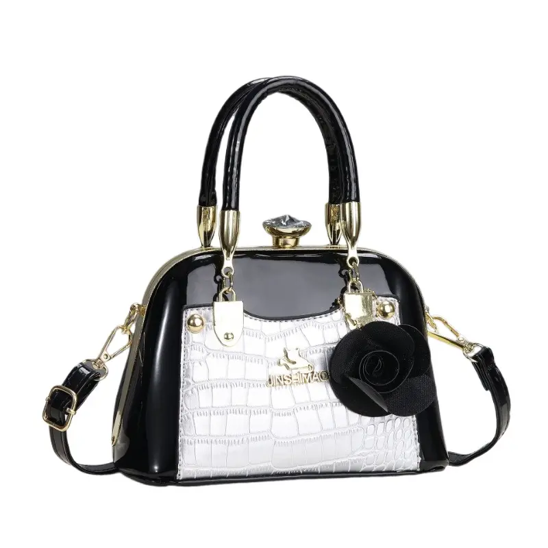 Summer New Elegant Metal Rhinestone Buckle Handbag Banquet Dress Daily One-shoulder Cross-body Fashion Craftsmanship Women's Bag