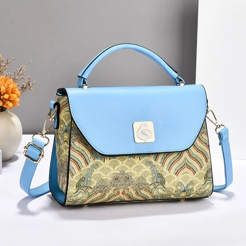 New Design High Quality Print Leather Women Bag for Shoulder Bag Sac A Main Femme Luxury Handbag Elegante Small Square Bag