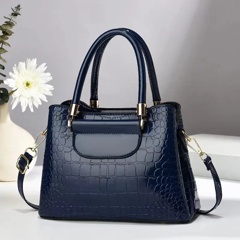 Women Fashion Luxury Handbag Purses Luxury Design Multifunction Shoulder Bag for Female Ladies Bright Leather Crossbody Bag