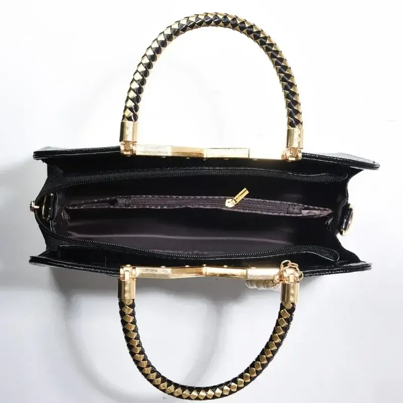 Large Capacity Crocodile Pattern Women'S Handbag Fashion Trend Shoulder Bag Classic Versatile Crossbody Bag Commuter Tote Bag
