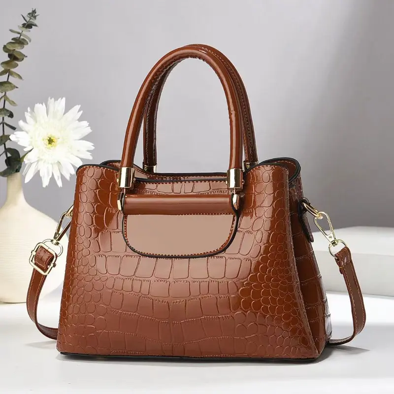 Women Fashion Luxury Handbag Purses Luxury Design Multifunction Shoulder Bag for Female Ladies Bright Leather Crossbody Bag