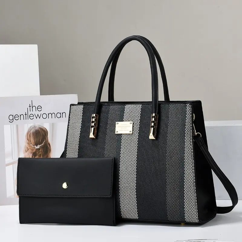 Fashion Color Block Large Capacity Women's Handbag Hot Sale of The Season New Style Casual Tote Bag Large Women's Crossbody Bag