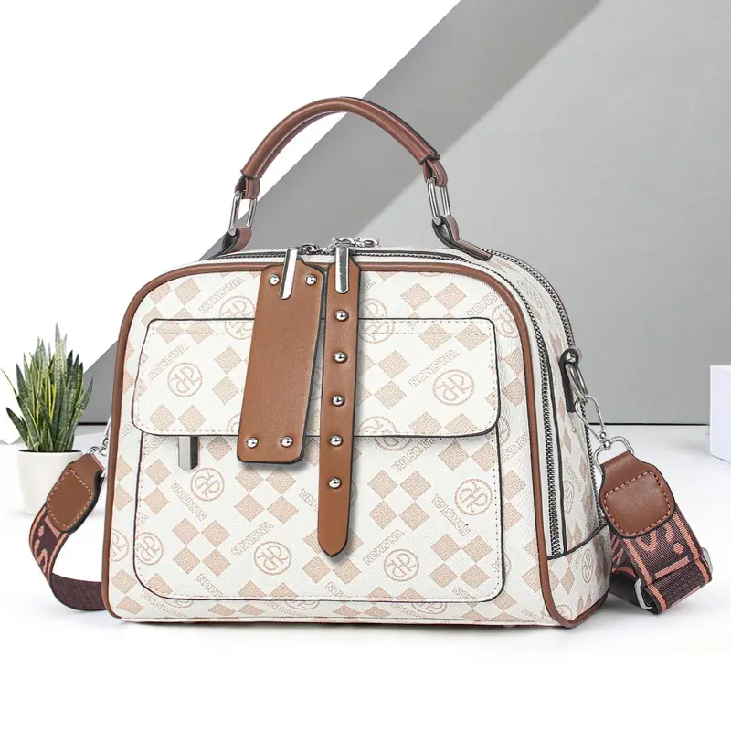 Fashionable Printed Shoulder Bag Luxurious Brand Design Women'S Handbag Classic Casual Crossbody Bag Commuting Tote Bag Women