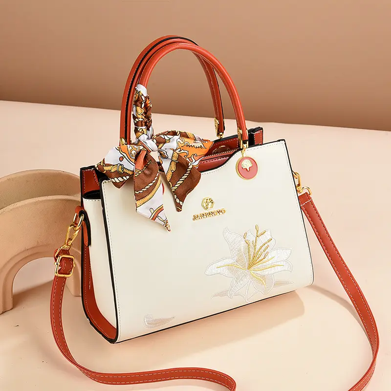 Elegant Style Ladies Handbags and Purses Women Bags Luxury Designer Shoulder Crossbody Bags Fashion Embroidery Crossbody Bags