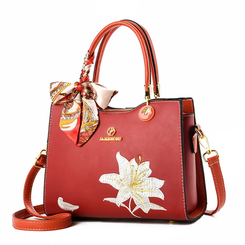 Elegant Style Ladies Handbags and Purses Women Bags Luxury Designer Shoulder Crossbody Bags Fashion Embroidery Crossbody Bags