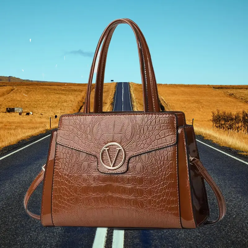 Crocodile Patterned Designer Handbag for Female Trend Shoulder Crossbody Women Shopper Bag Large Capacity Ladies Messenger Bags