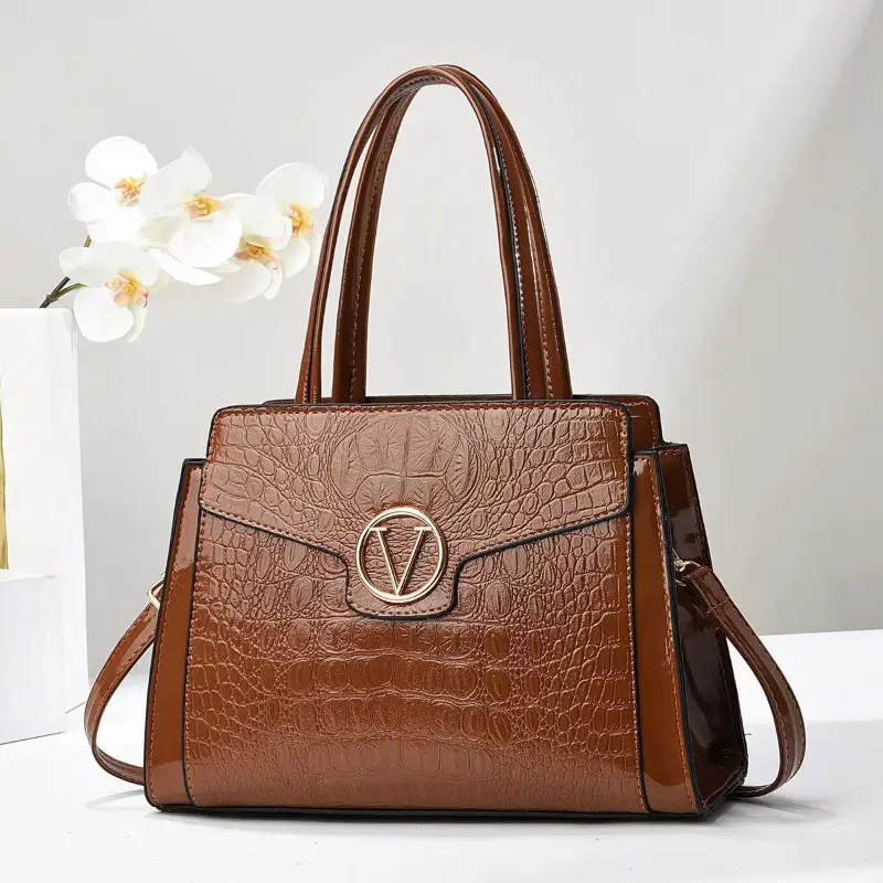 Crocodile Patterned Designer Handbag for Female Trend Shoulder Crossbody Women Shopper Bag Large Capacity Ladies Messenger Bags