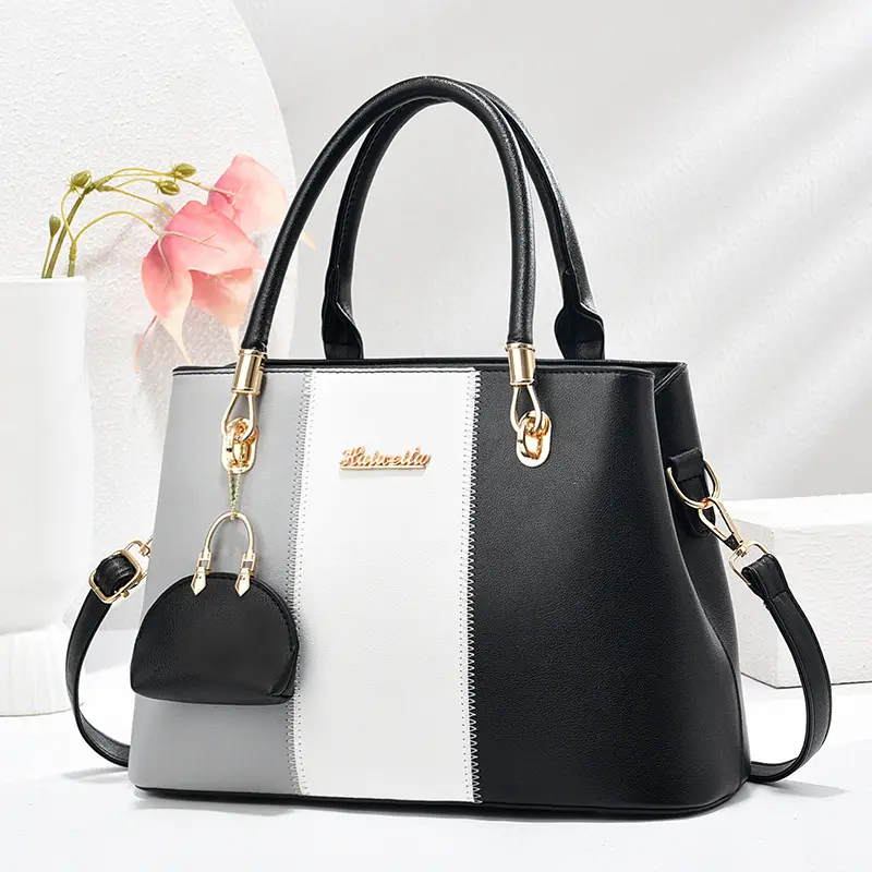 Fashionable High-End Women's Handbag Crossbody Bag Quality Texture PU Leather Zipper Ladies Crossbody Tote Sac Bolsas De Mujer