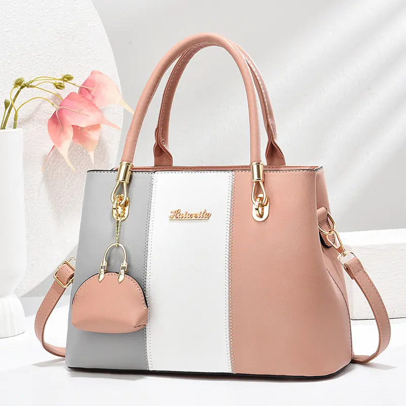 Fashionable High-End Women's Handbag Crossbody Bag Quality Texture PU Leather Zipper Ladies Crossbody Tote Sac Bolsas De Mujer