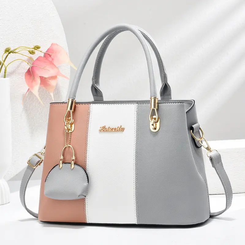 Fashionable High-End Women's Handbag Crossbody Bag Quality Texture PU Leather Zipper Ladies Crossbody Tote Sac Bolsas De Mujer