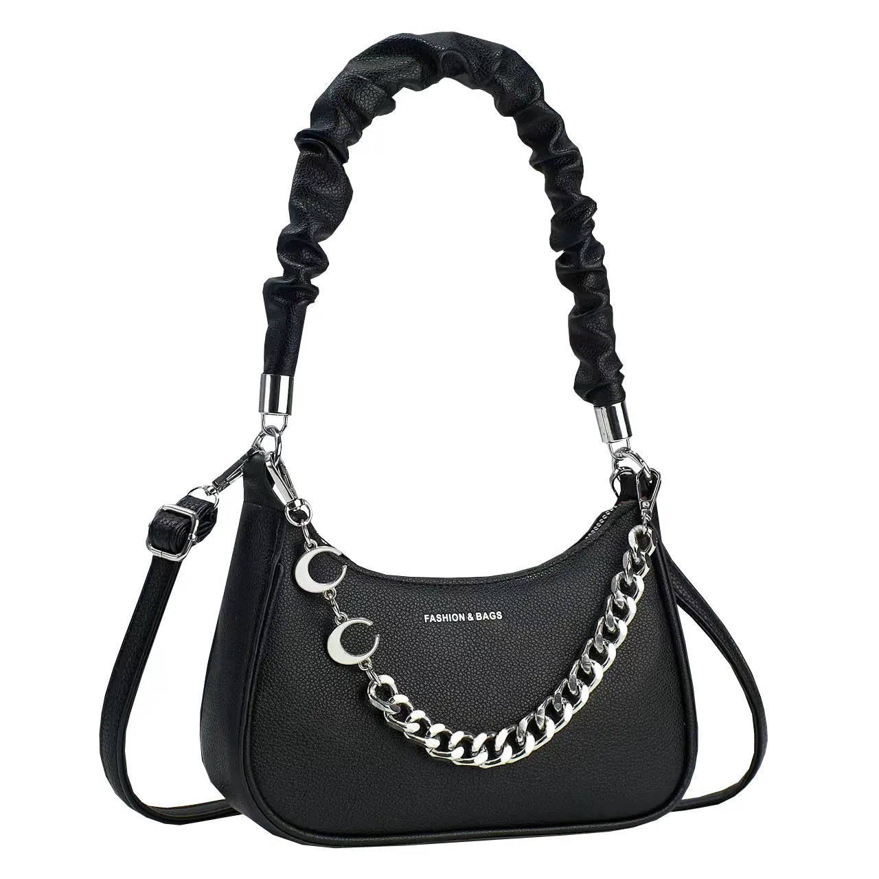 Luxury Brand Designer Women'S Handbag Metal Chain Small Square Bag Classic Armpit Bag Fashionable Shoulder Crossbody Bag Women