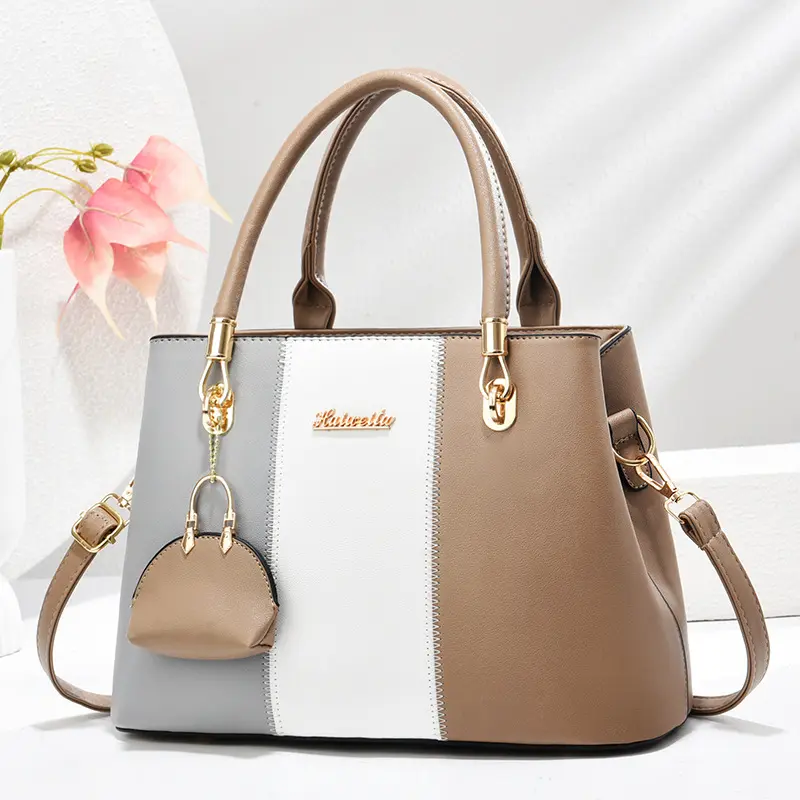 Fashionable High-End Women's Handbag Crossbody Bag Quality Texture PU Leather Zipper Ladies Crossbody Tote Sac Bolsas De Mujer