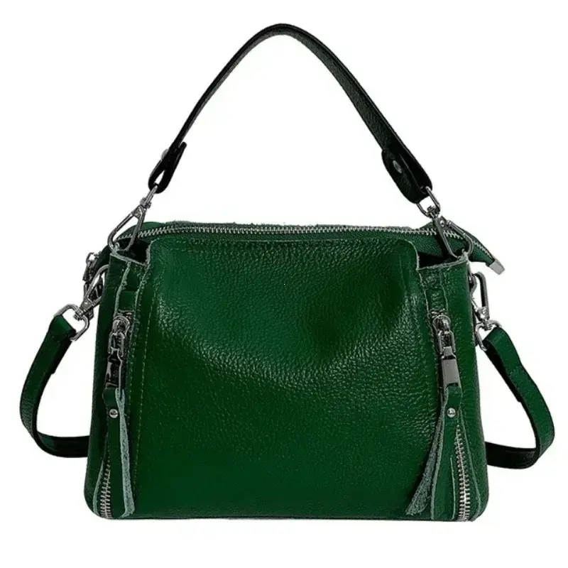 100% Genuine Leather Women Handbags High Quality Female Tote Bag Cowhide Women Shoulder Bag Fashion Luxury Ladies Messenger Bags