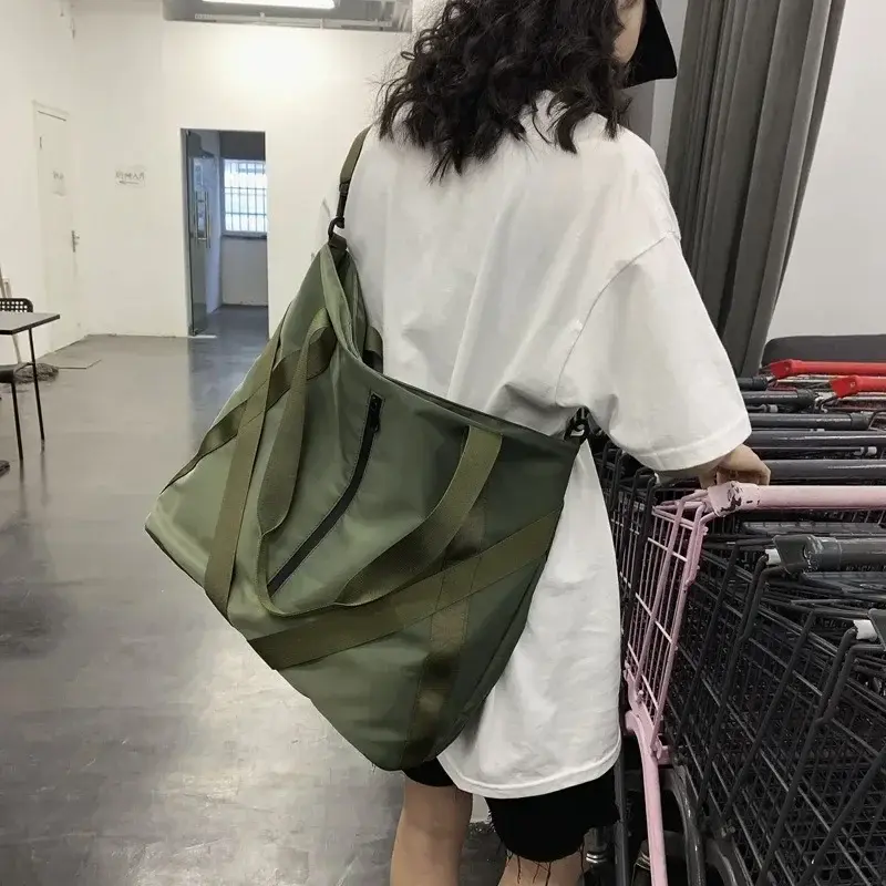 High Quality Large Capacity Shopping Bags for Women Tote Bags Nylon Female Shoulder Bag Retro Mens Handbags Travel Shoulder Bag