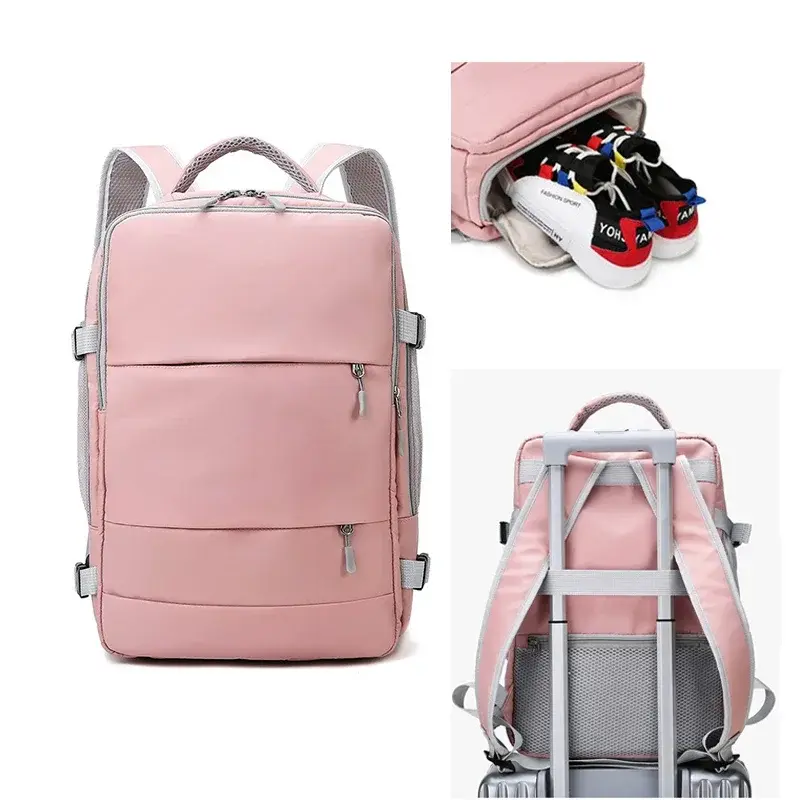 Women's Bag Large Capacity Journey Multifunction Backpack With Shoe Storage Multilayer Dry And Wet Separation WaterproofBackpack