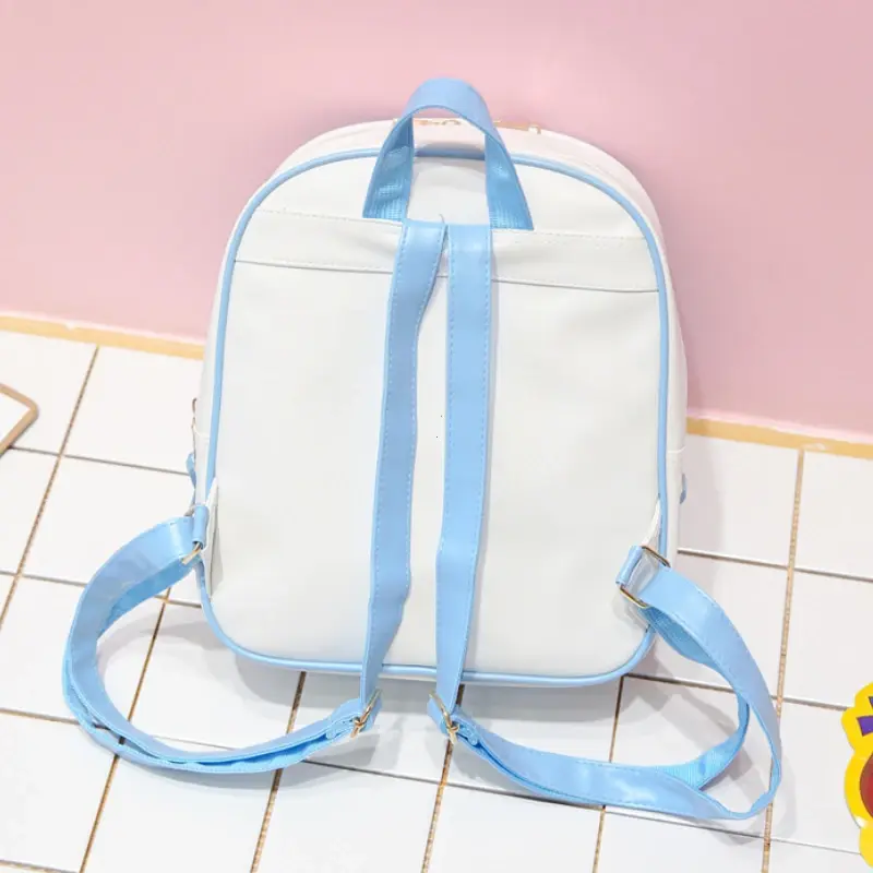 Y2K Cute Mini Backpack Clear Transparent Women Kawaii Backpacks Large Capacity Ita Backpack School Bags For College Student