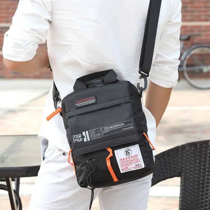 2025 New Shoulder Messenger Bag Casual Men's Bag Portable Briefcase Nylon Waterproof Outdoor Bag Man Messenger Bags Handbags