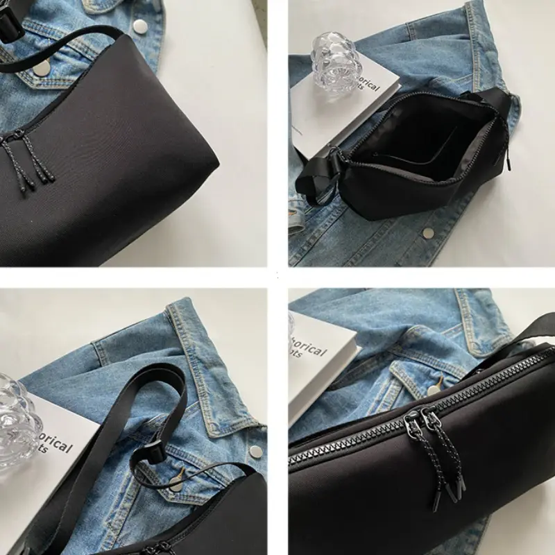Casual Nylon Crossbody Bags for Women Large Capacity Women's Shoulder Bag Leisure Sports Dumpling Bag Men Travel Shopping Bag