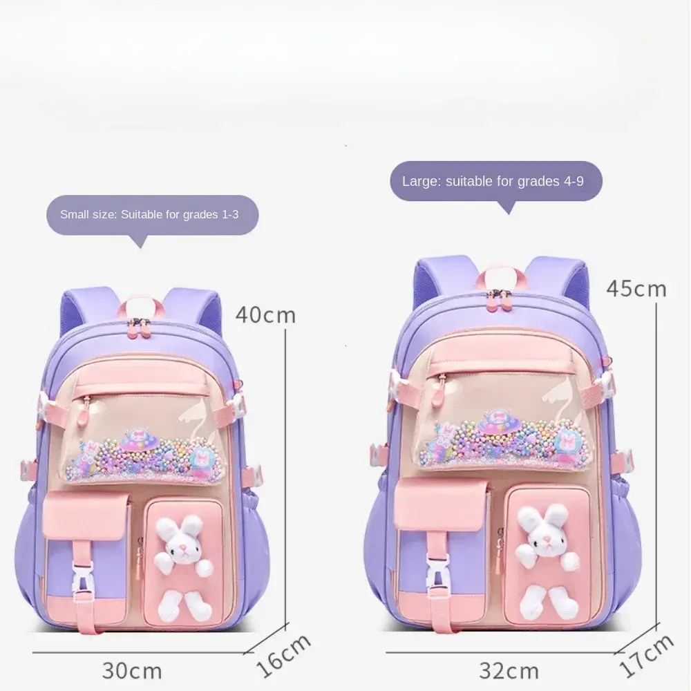 2025 Primary School Girls' Schoolbag Kawaii Lightweight Children's Bag Waterproof Bags Colorful Travel Backpack Mochilas Gifts