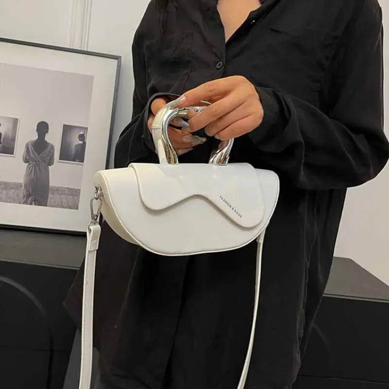 Sewing Thread Solid Soft Shoulder Bags Fashion 2025 High Quality Bags for Women Hasp Interior Compartment Pu Women's Handbag