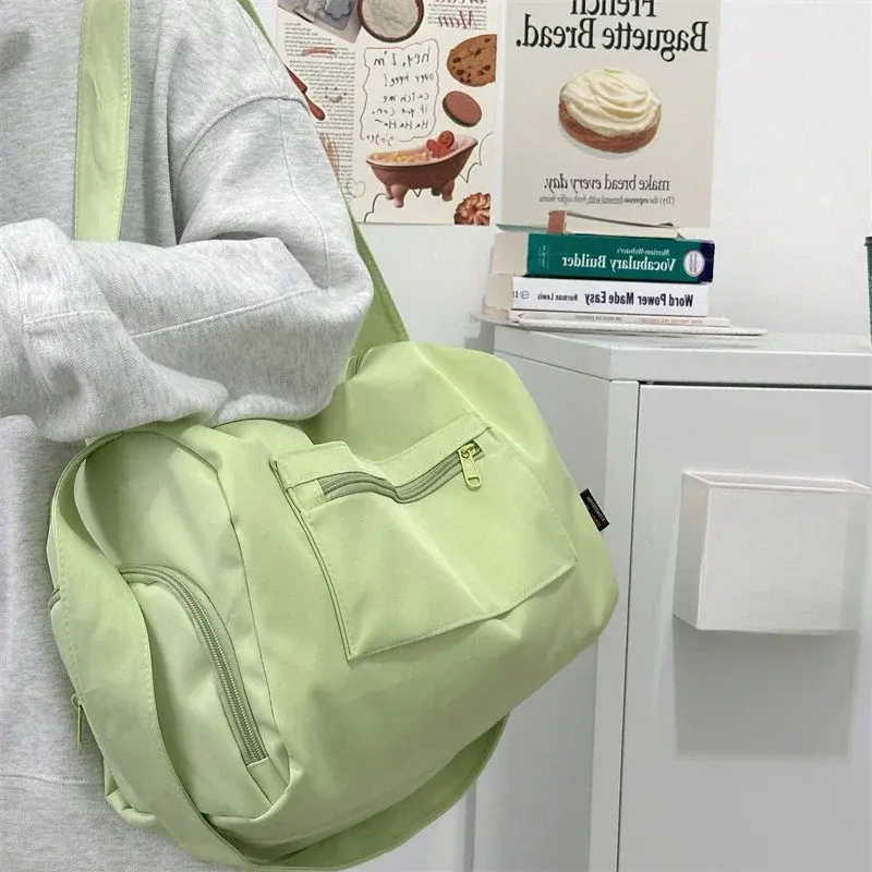 Large Crossbody Travel Tote Bags for Women 2025 Canvas Shoulder Messenger Bag Sports Yoga Satchels Fashion Woman Handbag